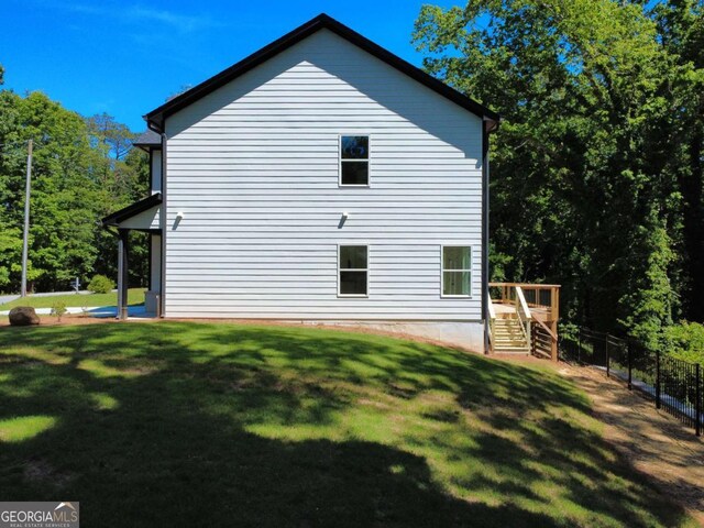 3110 Granada Way, Gainesville, GA 30506 - view of side of property featuring stairway and a deck