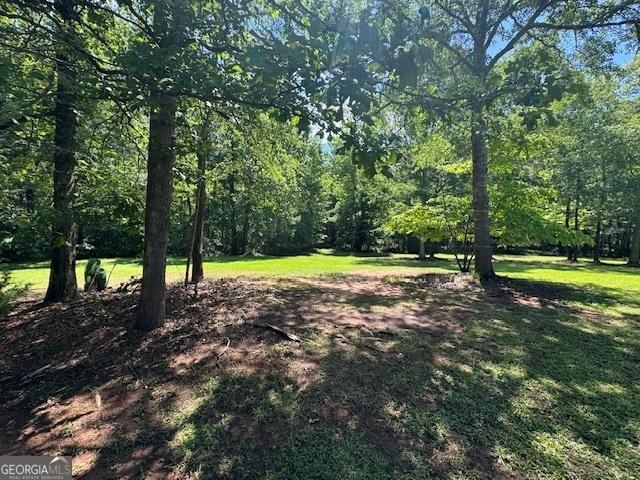 140 Shoal Creek Rd, Griffin, GA 30223 - view of grassy yard featuring a wooded view