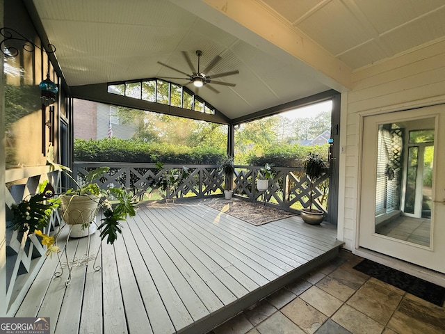 2610 Stokesley Way, Snellville, GA 30078 - wooden terrace featuring a ceiling fan