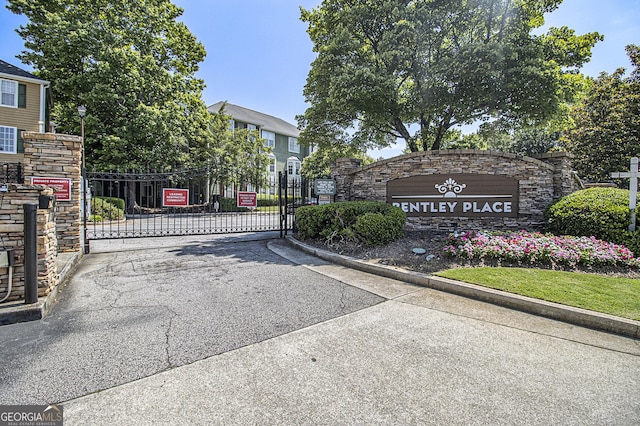328 Bentley Pl Unit 328, Tucker, GA 30084 - community sign with a gate