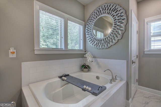 2657 Cedar Pine Way, Atlanta, GA 30360 - full bath with marble finish flooring and a bath