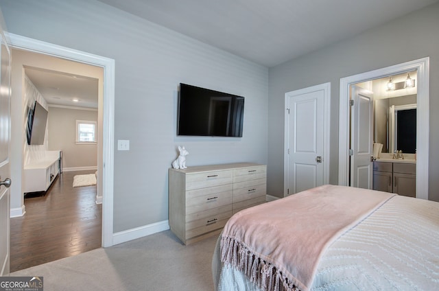 2657 Cedar Pine Way, Atlanta, GA 30360 - bedroom with ensuite bath and light wood finished floors