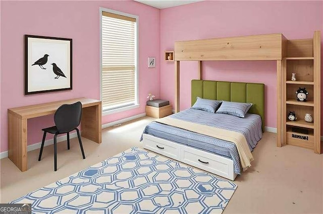152 Maxton Ave, Dallas, GA 30132 - bedroom with light carpet and a desk