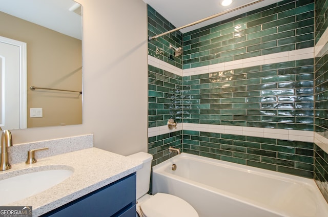 8555 Scenic Ridge Way, Ball Ground, GA 30107 - full bathroom with vanity and bathing tub / shower combination