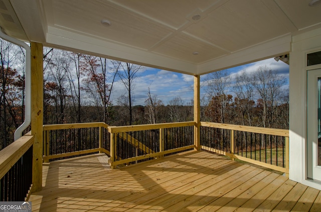8555 Scenic Ridge Way, Ball Ground, GA 30107 - view of wooden deck