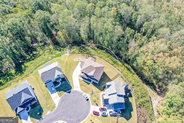 8555 Scenic Ridge Way, Ball Ground, GA 30107 - aerial view of residential area with a forest