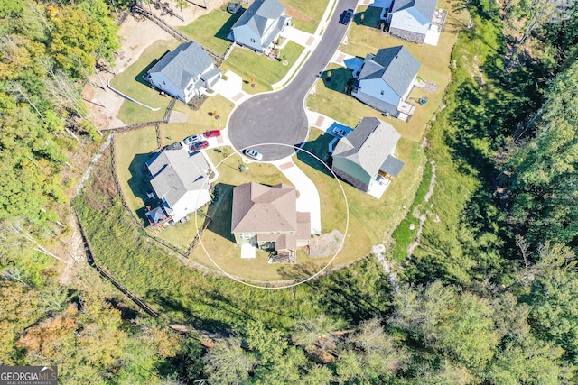 8555 Scenic Ridge Way, Ball Ground, GA 30107 - aerial perspective of suburban area