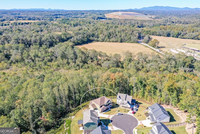 8555 Scenic Ridge Way, Ball Ground, GA 30107 - aerial view of a heavily wooded area