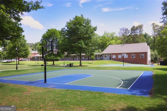 184 Rambo Pl SW, Marietta, GA 30064 - view of basketball court with community basketball court and a yard