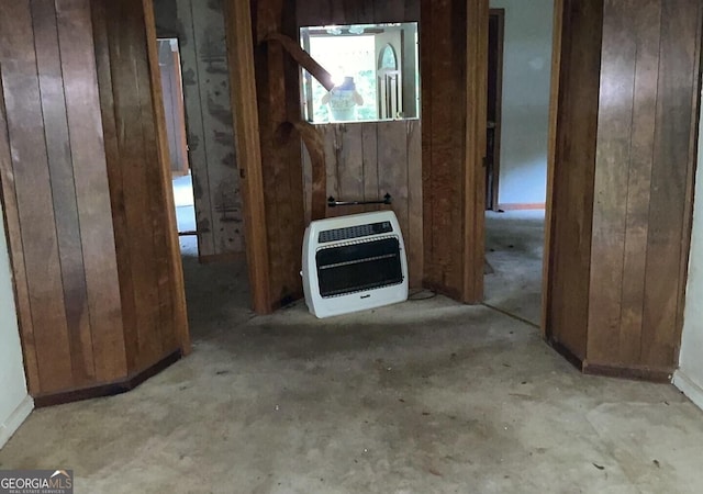 5 Lexington Rd, Carlton, GA 30627 - misc room with heating unit and wood walls