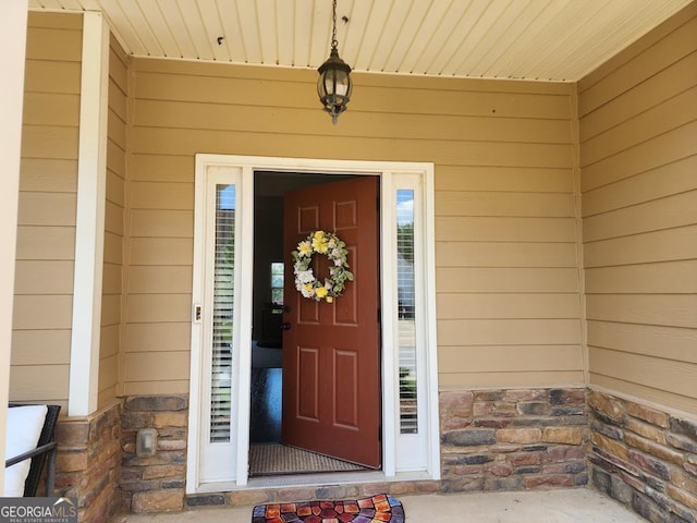 7613 Mockernut Way, Midland, GA 31820 - entrance to property with stone siding