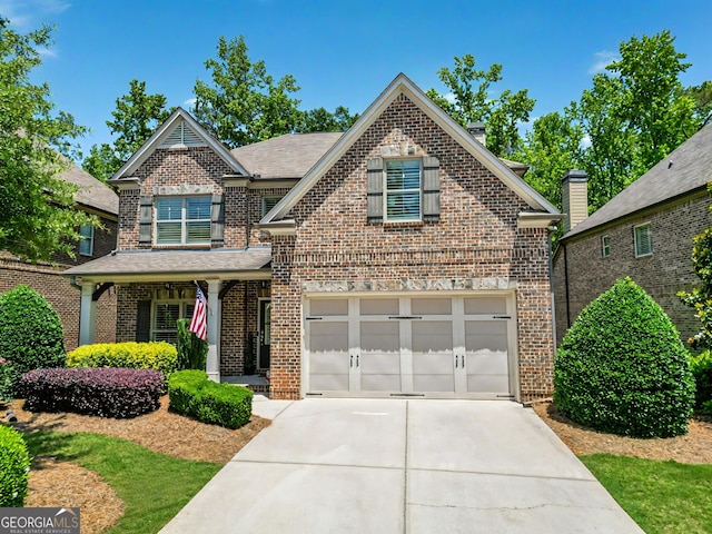 1877 Prince Pl, Watkinsville, GA 30677 - traditional-style home featuring brick siding, concrete driveway, and a garage