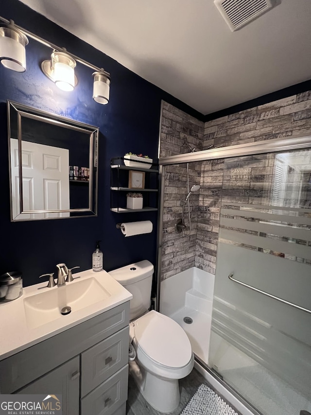 1132 SE Oak Knoll Ter, Atlanta, GA 30315 - full bath with a shower stall, toilet, and vanity