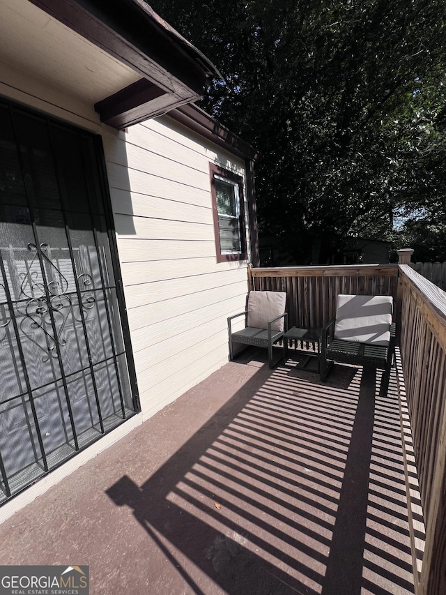 1132 SE Oak Knoll Ter, Atlanta, GA 30315 - view of wooden deck