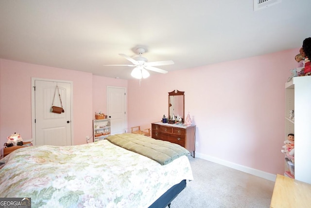 170 Kinsley Way, Statham, GA 30666 - bedroom with ceiling fan, carpet floors, and a closet