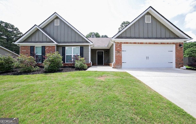 170 Kinsley Way, Statham, GA 30666 - craftsman inspired home featuring board and batten siding, brick siding, a garage, and driveway