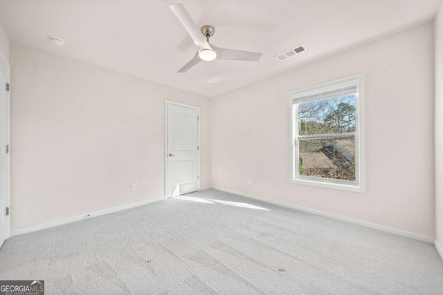 724 Broken Arrow, Waleska, GA 30183 - unfurnished room featuring carpet, baseboards, ceiling fan, and a smoke detector