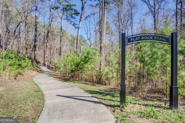 724 Broken Arrow, Waleska, GA 30183 - view of community with a forest view and driveway