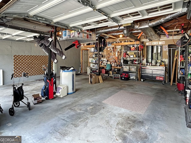 21 Picketts Rdg, Acworth, GA 30101 - garage with a workshop area
