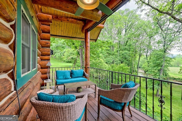 6487 W Old Highway 64 W, Warne, NC 28909 - wooden deck featuring an outdoor hangout area