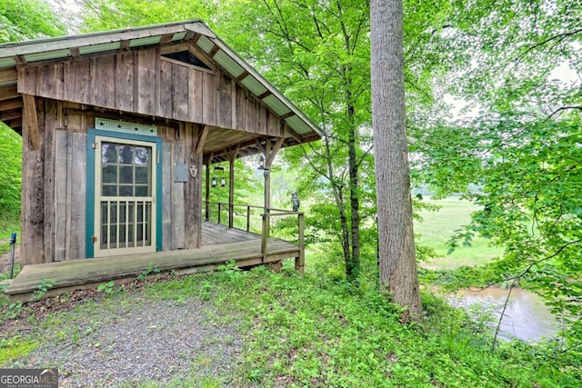 6487 W Old Highway 64 W, Warne, NC 28909 - view of yard featuring an outdoor structure and a water view