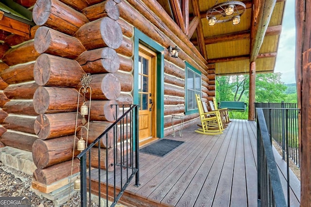 6487 W Old Highway 64 W, Warne, NC 28909 - view of wooden deck