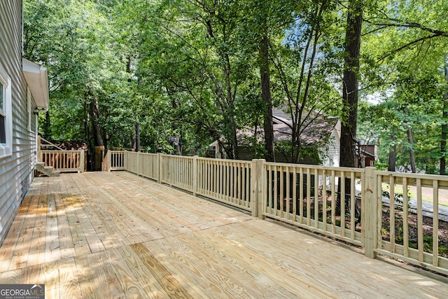 2894 Cushing Ct, Jonesboro, GA 30236 - view of wooden terrace