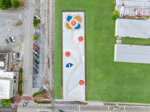 107 S Mulberry St, Statesboro, GA 30458 - drone / aerial view