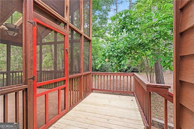 3007 Manning Dr, Marietta, GA 30062 - deck featuring a sunroom