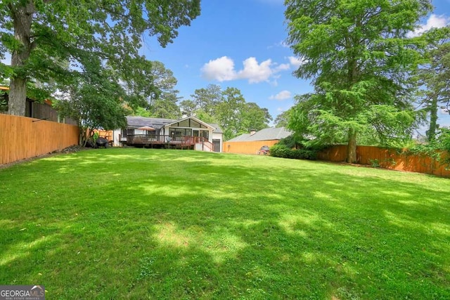 3734 Powers Ferry Rd NW, Atlanta, GA 30342 - view of yard with a deck
