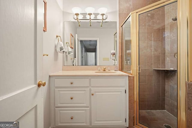3734 Powers Ferry Rd NW, Atlanta, GA 30342 - bathroom with a stall shower and vanity