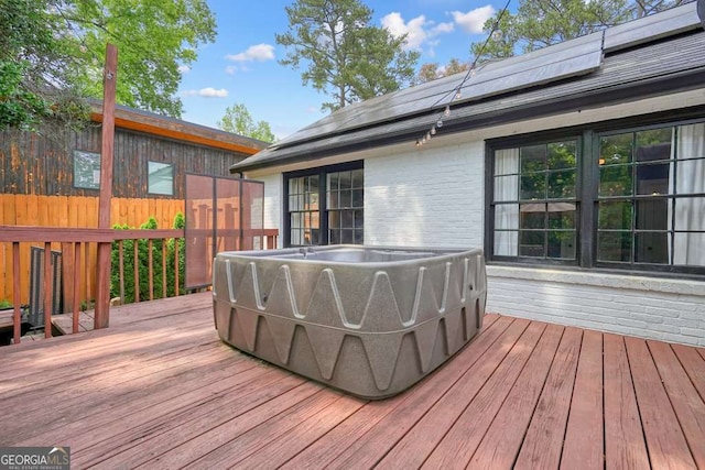 3734 Powers Ferry Rd NW, Atlanta, GA 30342 - wooden deck featuring a hot tub