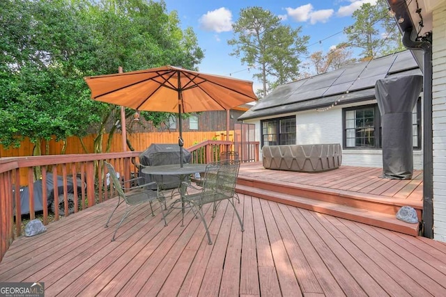 3734 Powers Ferry Rd NW, Atlanta, GA 30342 - wooden terrace featuring outdoor dining area