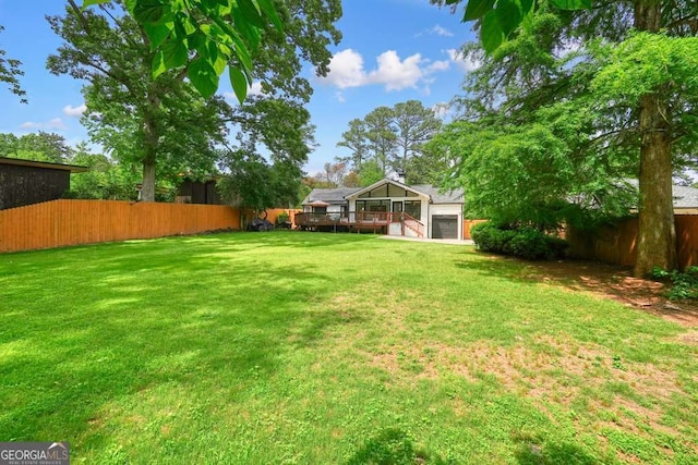 3734 Powers Ferry Rd NW, Atlanta, GA 30342 - view of yard featuring a wooden deck