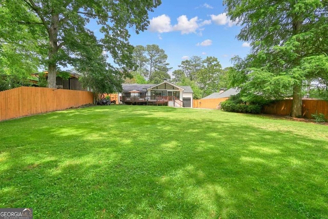 3734 Powers Ferry Rd NW, Atlanta, GA 30342 - view of yard with a deck