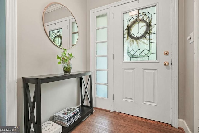 3734 Powers Ferry Rd NW, Atlanta, GA 30342 - entrance foyer with wood finished floors and baseboards