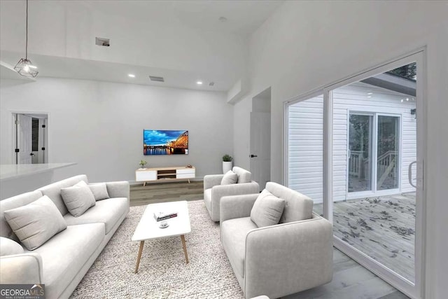 923 Smith St SW, Atlanta, GA 30310 - living room featuring wood finished floors and recessed lighting