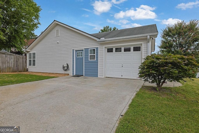 507 Hillcrest Cross Rd, Canton, GA 30115 - view of side of home featuring a garage, driveway, and roof with shingles
