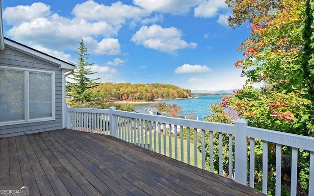 1951 Island View Dr, Hiawassee, GA 30546 - deck with a water view
