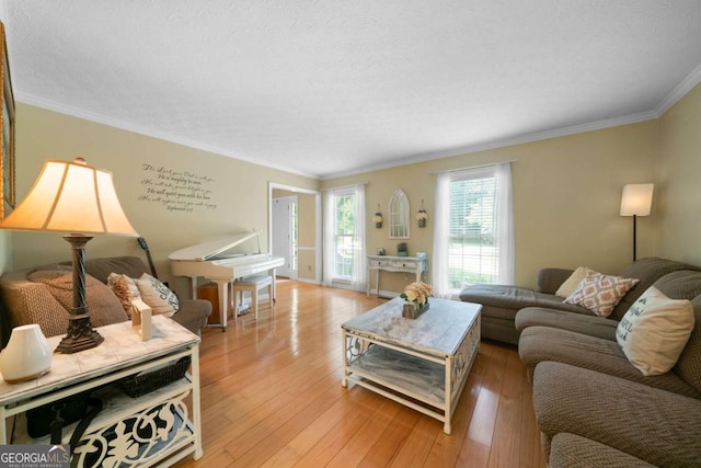 1769 Milford Creek Cts SW, Marietta, GA 30008 - living area with ornamental molding and light wood-style flooring