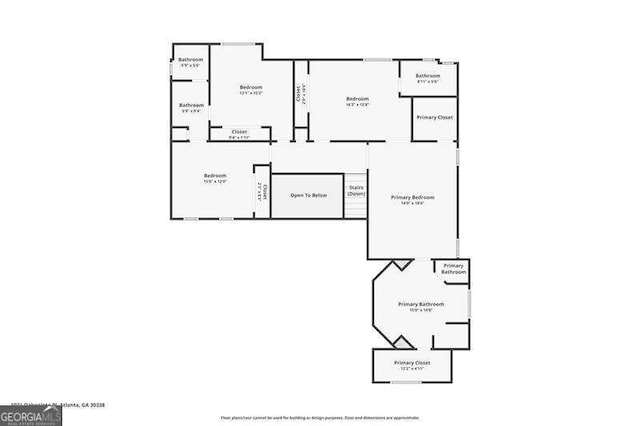1021 Oakpointe Pl, Dunwoody, GA 30338 - view of property floor plan