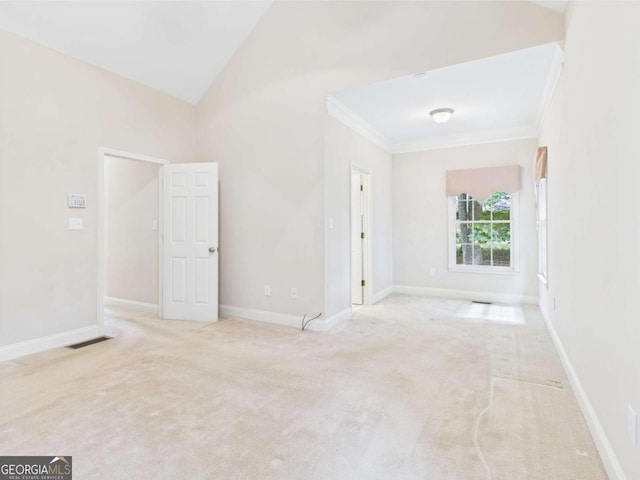 1090 Lane Creek Cir, Bishop, GA 30621 - spare room featuring carpet, ornamental molding, and baseboards