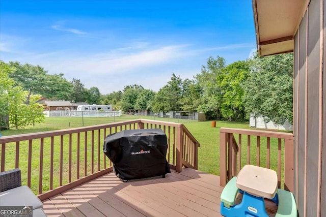1277 Abrams Rd SE, Silver Creek, GA 30173 - deck with view of scattered trees