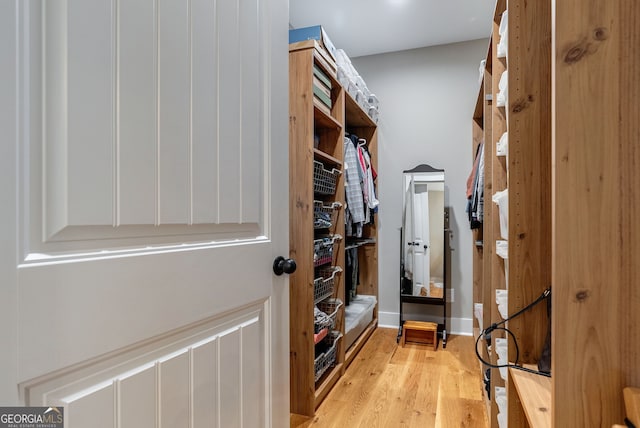 724 Bertha Willis Rd, Carlton, GA 30627 - walk in closet featuring light wood-style floors