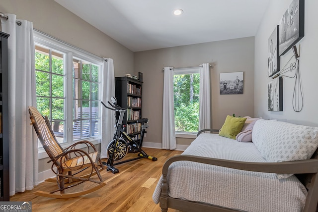 724 Bertha Willis Rd, Carlton, GA 30627 - bedroom featuring light wood-style flooring, baseboards, and recessed lighting
