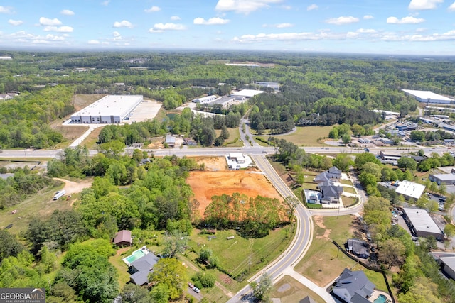 407 Thunder Rd, Buford, GA 30518 - aerial view of a heavily wooded area