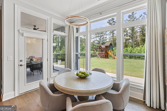 229 Widener Way, Peachtree City, GA 30269 - sunroom / solarium with wood finished floors