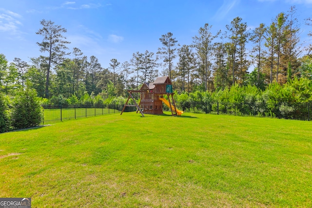 229 Widener Way, Peachtree City, GA 30269 - view of yard featuring a playground