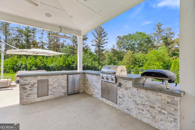 229 Widener Way, Peachtree City, GA 30269 - view of patio / terrace with area for grilling