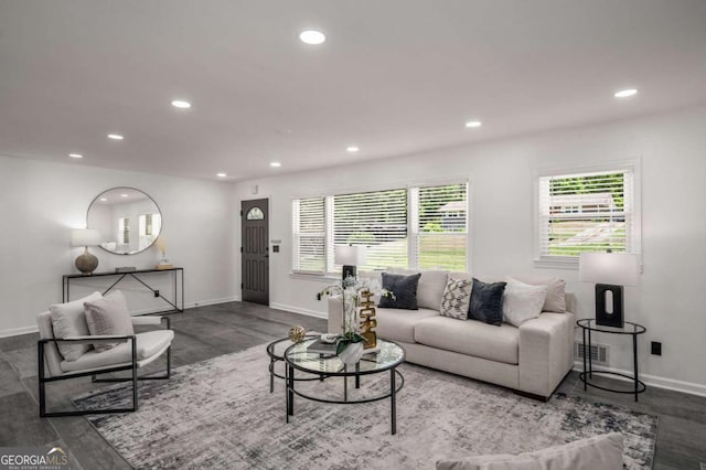 681 Fielding Ln SW, Atlanta, GA 30311 - living area with recessed lighting and wood finished floors